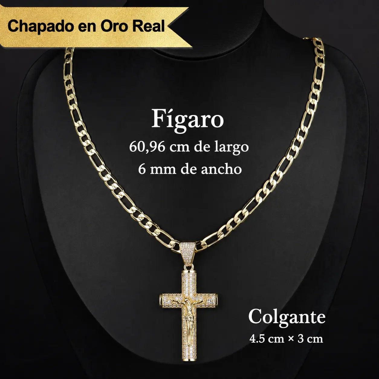 Deus® 14K Gold-Plated Crucifix Chain