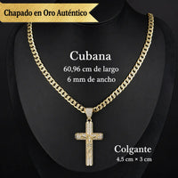 Deus® 14K Gold-Plated Crucifix Chain
