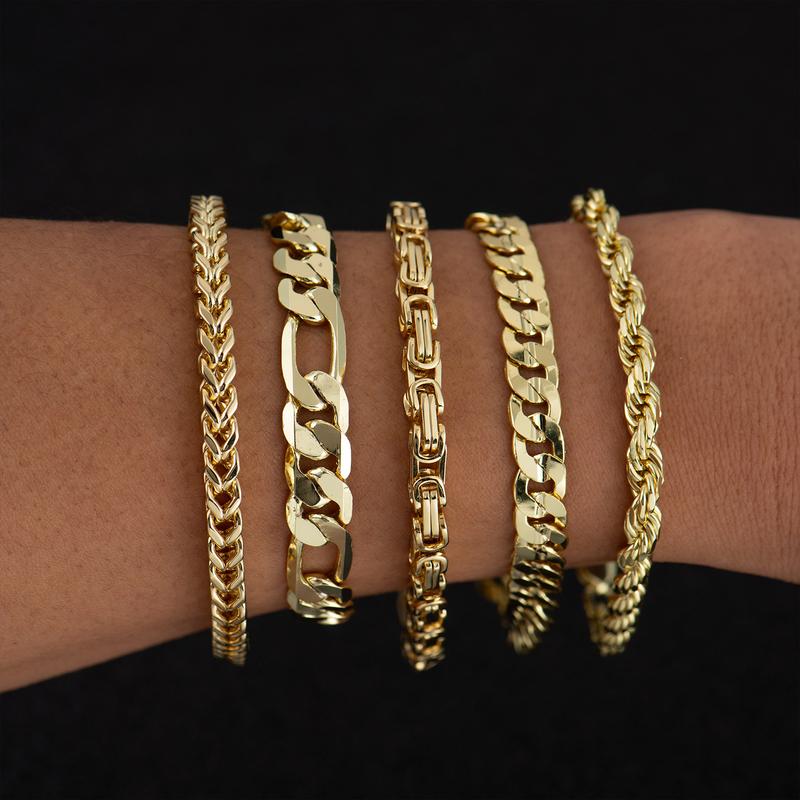 Deus® Pulsera Bañada en Oro 14K