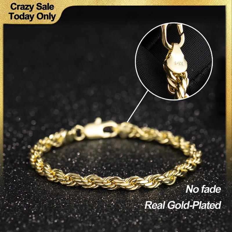 Deus® Pulsera Torsal de Oro 14K