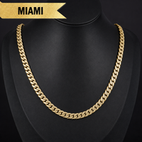 Deus® Cadena Bañada en Oro 14K
