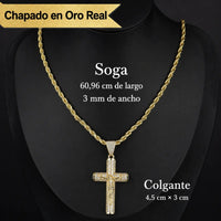 Deus® 14K Gold-Plated Crucifix Chain