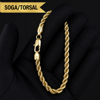 Deus® Pulsera Bañada en Oro 14K