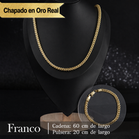 Set Cadena + Pulsera Bañada en Oro 14K Deus®