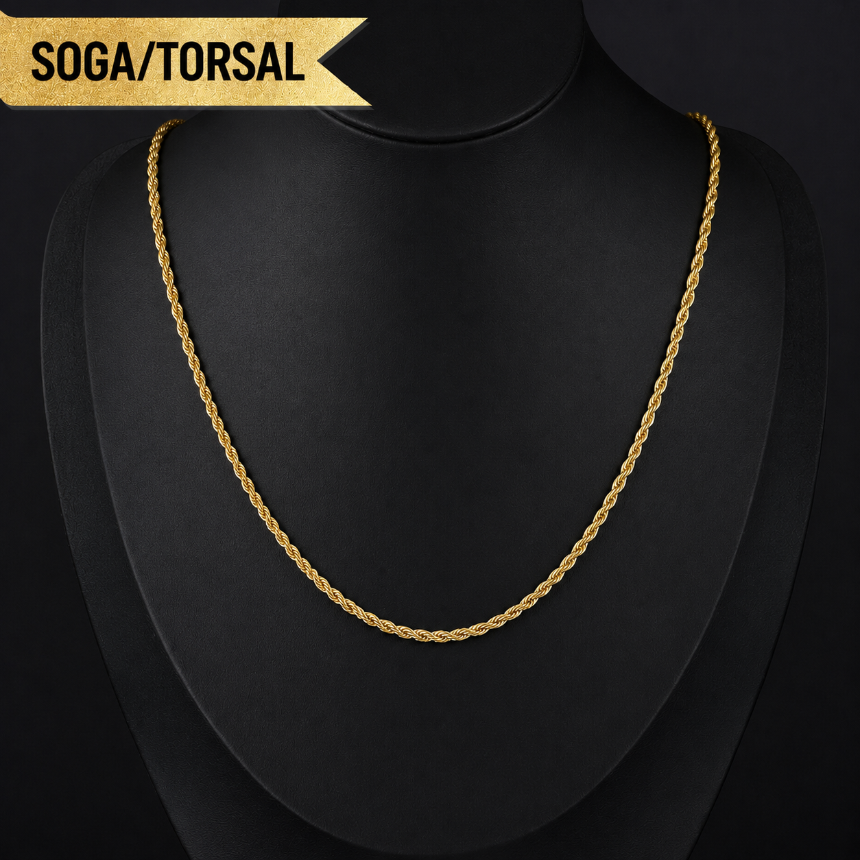 Deus® Cadena Bañada en Oro 14K