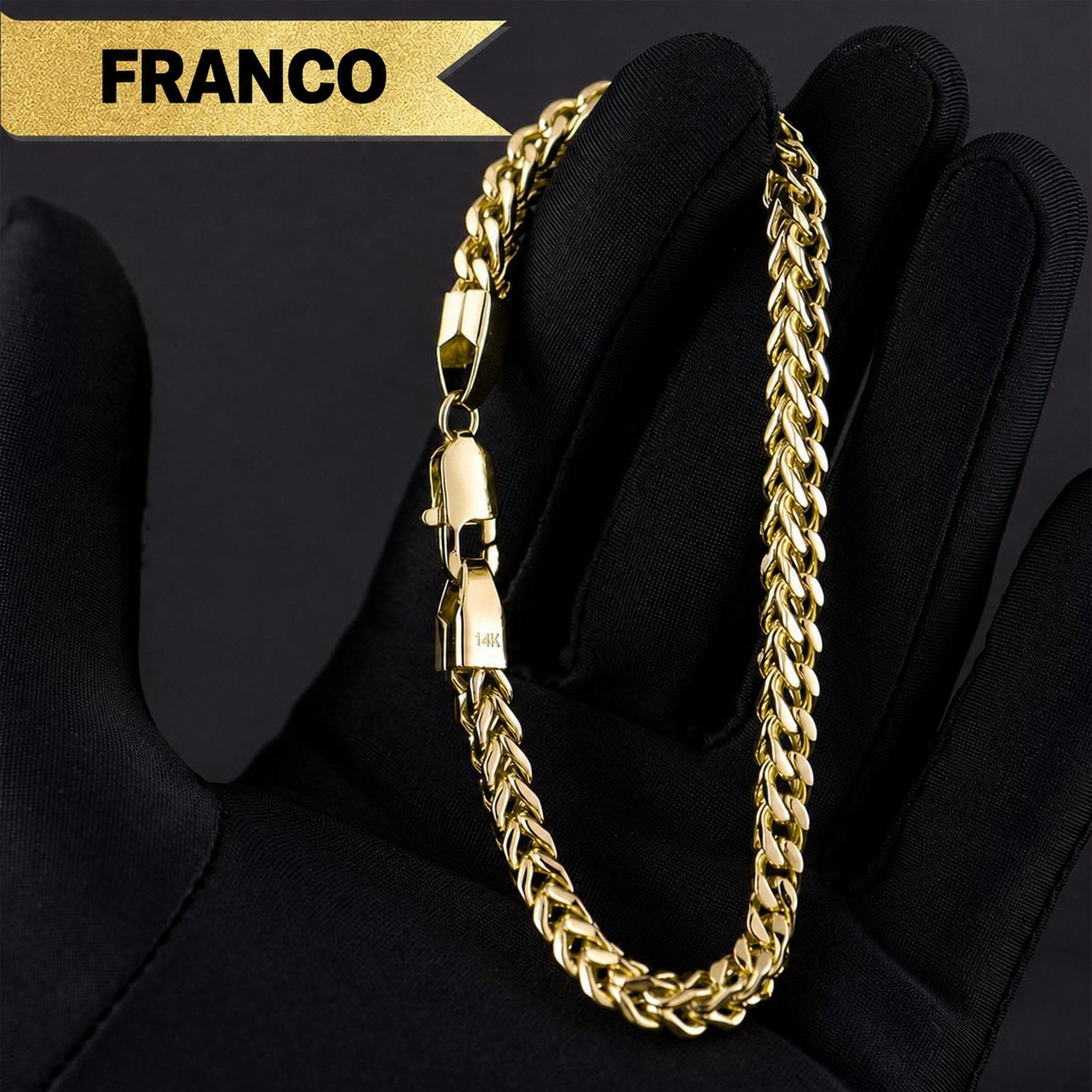 Deus® Pulsera Bañada en Oro 14K