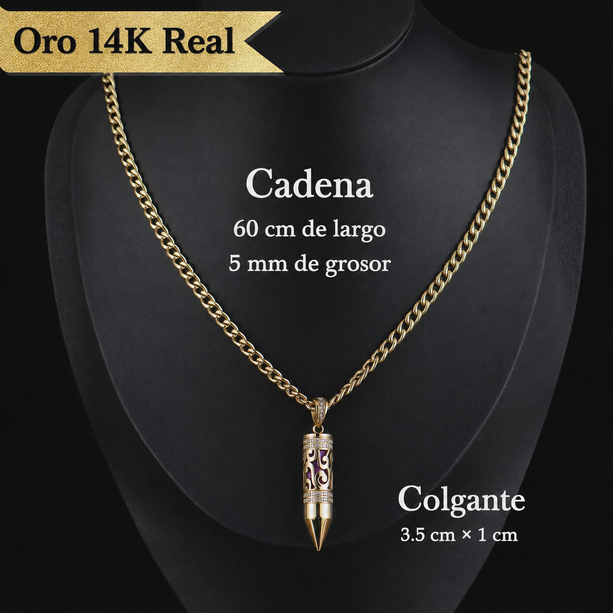 Deus® Colgante Aroma Blindado™ de Oro 14K