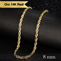 Deus® Cadena Torsal de Oro 14K