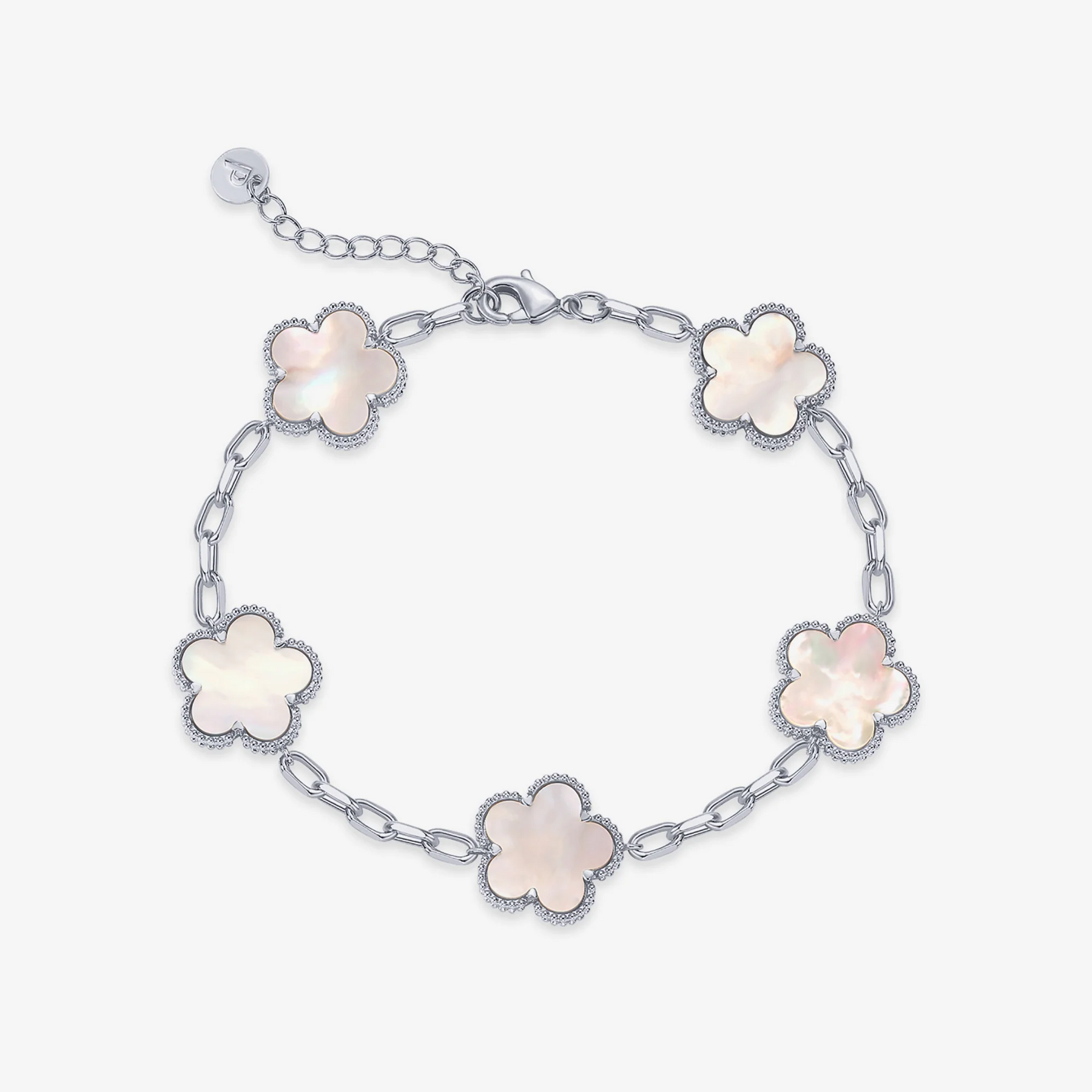 Deus® Pulsera Trébol Bañada en Oro 14K
