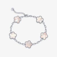 Deus® Pulsera Trébol Bañada en Oro 14K