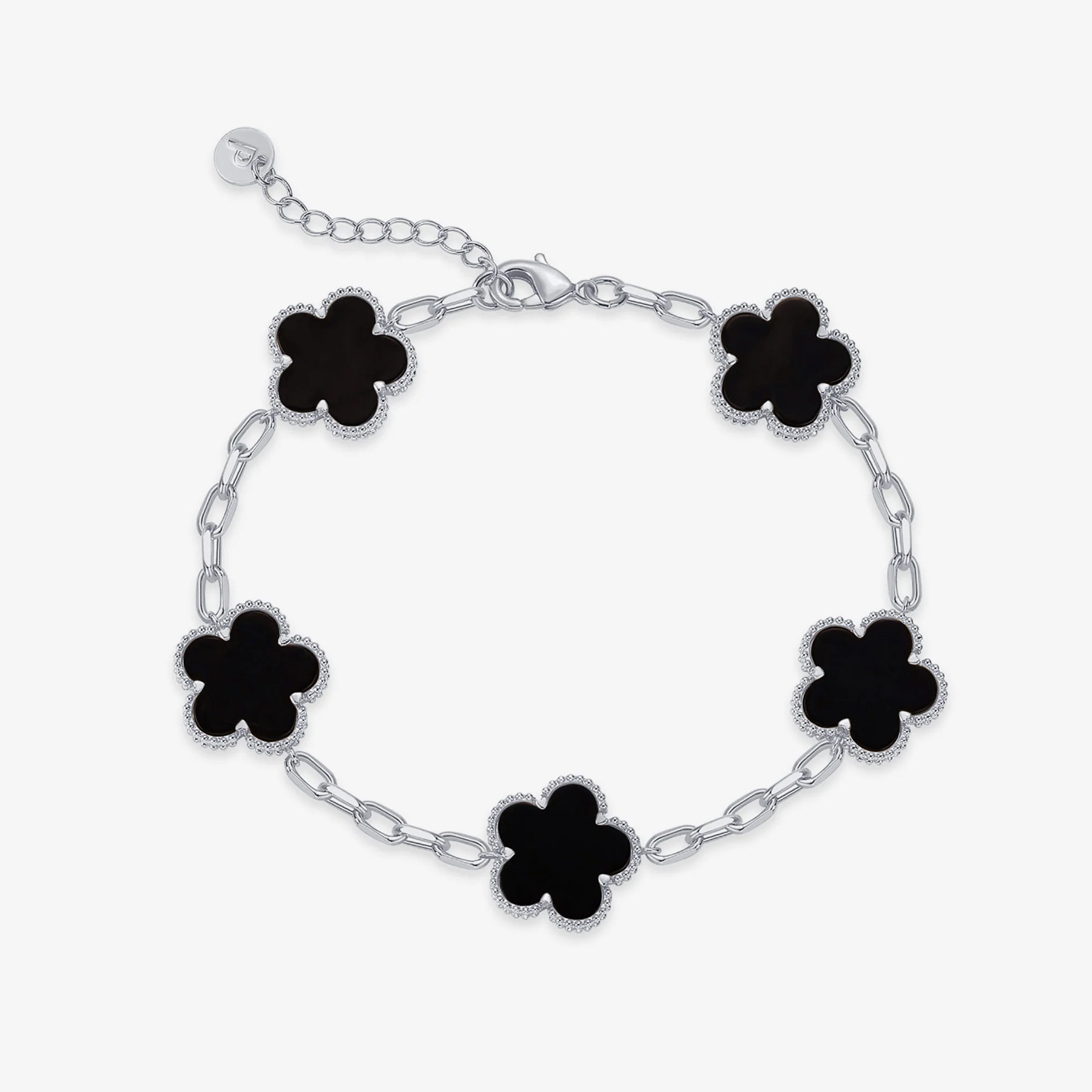 Deus® Pulsera Trébol Bañada en Oro 14K