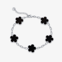Deus® Pulsera Trébol Bañada en Oro 14K