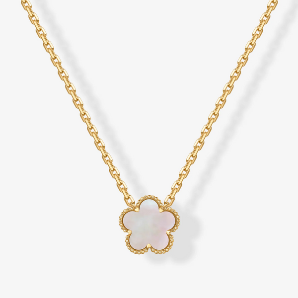 Deus® Colgante Trébol Bañado en Oro 14K