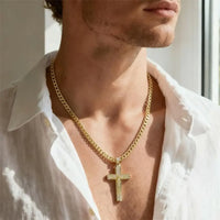Deus® 14K Gold-Plated Crucifix Chain